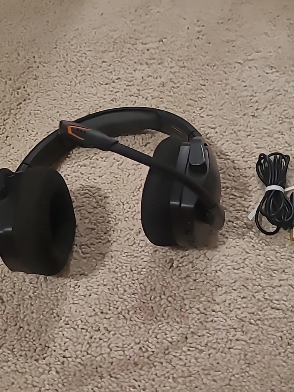 NUBWO G06 Wireless Gaming Headset Mic for Ps5 Ps4 PC, Black Orange Tested Work